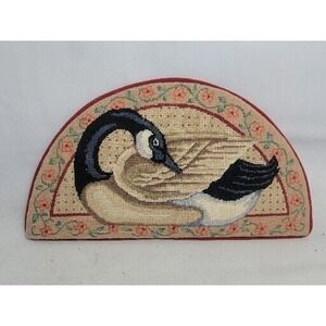 Handmade Needlepoint Picture of a Goose....Perfect "Over the Door" Beautiful